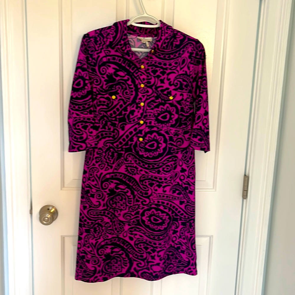 Pink & Navy Jude Connally dress! Fabulous all year round dress!